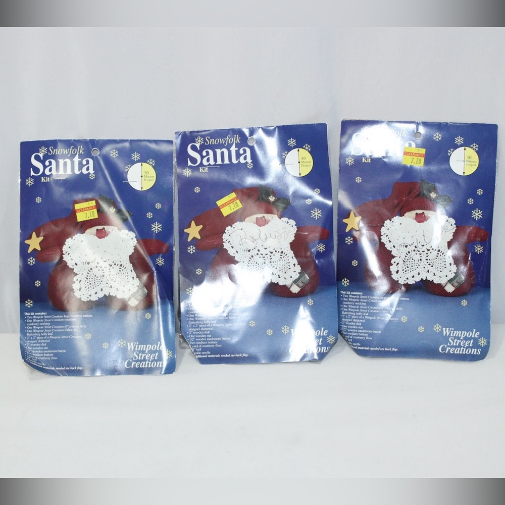 Wimpole Street Creations Snowfolk Santa Kit 3 Units